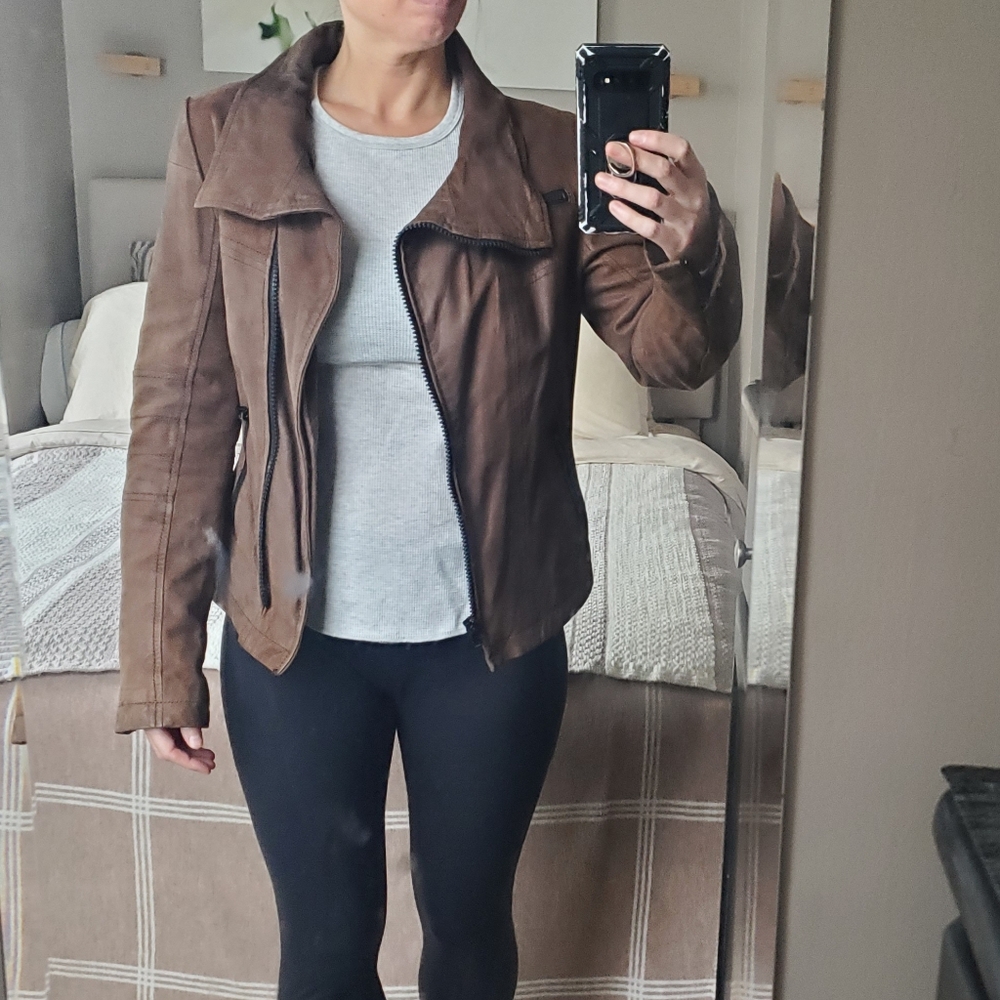 Buffalo Genuine Leather Distressed Jacket - Picture 12 of 12